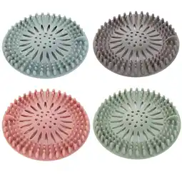 Walmart yelldesk clearance 4PC Sink Filter Screen Bathroom Floor Deodorant Toilet Sink Hair Filter offer