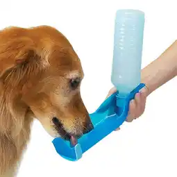 Walmart Pet Supplies 250ml Foldable Pet Dog Drinking Bottle Dispenser Travel Feeding Bowl offer