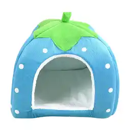 Walmart Pet Supplies Winter Indoor House House Padded House Folding Yurt Strawberry Tent offer