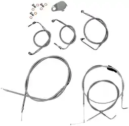 Walmart La Choppers LA-8310KT-13 Cable/Brake Line Kit - 12-14in. Ape Hangers - Stainless Steel offer