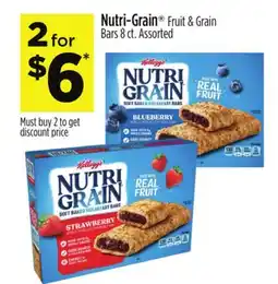 Dollar General Nutri-Grain Fruit & Grain Bars offer