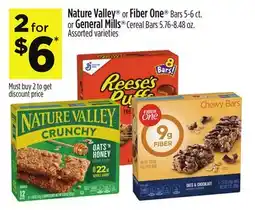 Dollar General Nature Valley or Fiber One or General Mills offer