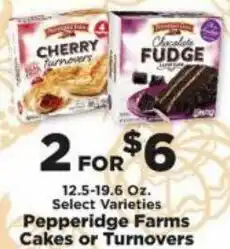 Pepperidge Farms Cakes Or Turnovers