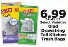 IGA Glad Drawstring Tall Kitchen Trash Bags offer