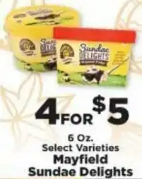 IGA Mayfield Sundae Delights 6 OZ offer