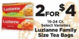 IGA Luzianne Family Size Tea Bags offer