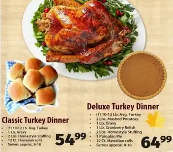 IGA Deluxe Turkey Dinner offer
