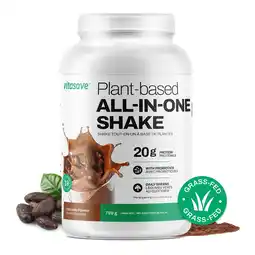 Walmart Vitasave - All-in-One Chocolate Protein Shake, With Probiotics & Greens, 799 g offer