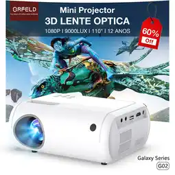 Walmart Mini Projector, ORFELD Portable Outdoor Home Theater Projector, 1080P 110 Full HD Display Supported offer