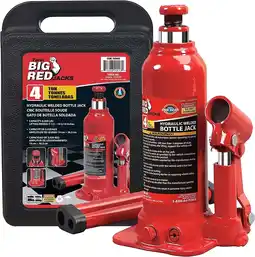 Walmart Big Red Steel Hydraulic Bottle Jack with Carrying Case ,4 Ton (8,000 lb) Capacity,W943S offer