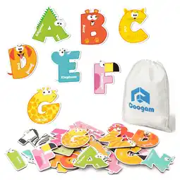 Walmart Coogam Magnetic Letters 26Pcs Jumbo Alphabet Fridge Magnets Educational Toy Set for 3 Years Old offer