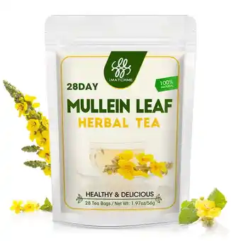 Walmart Herbal Mullein Tea, Mullein Leaf Tea - 28 Bags Detox Tea, Caffeine Free offer