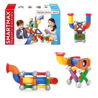 Walmart SmartMax Mega Ball Run 71-pieces Dynamic STEM Magnetic Building Set for Ages 3+ offer