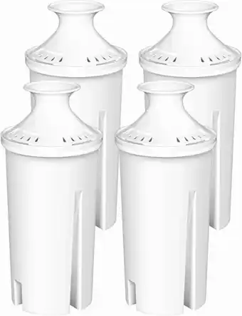 Walmart 4-Pack Standard Water Filter Replacements for Brita Water Pitchers and Dispensers, BPA free offer