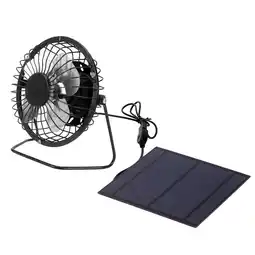 Walmart Faginey Greenhouse 5W 6V Iron Solar Charger Panel Portable Fan offer