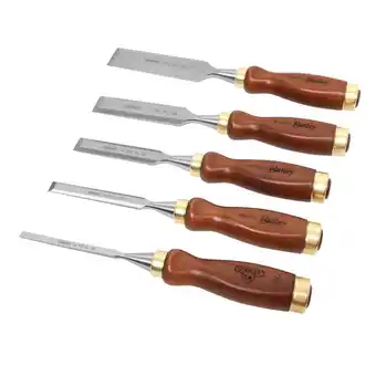 Walmart Stanley 16-401 Grinding Center Micro Bevel Bailey Chisel Set, (5-Piece) offer