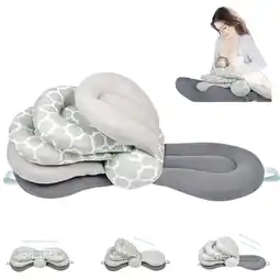 Walmart RoamReady Adjustable Nursing Pillow, Breastfeeding Pillow Altering Layers Maternity, Gray offer