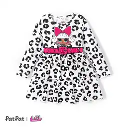 Walmart L.O.L. SURPRISE! Girls Dress Graphic Long Sleeves Birthday Wedding Party Outfits for Kids Sizes 3-10 offer