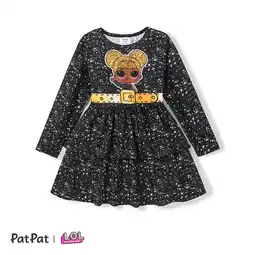 Walmart L.O.L. SURPRISE! Girls Dress Graphic Long Sleeves Birthday Wedding Party Outfits for Kids Sizes 3-10 offer