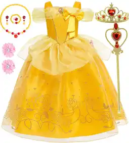 Walmart Princess Dresses for Girls Costume Off Shoulder Beauty Birthday Party Party Cosplay Outfit 4-5 Years offer