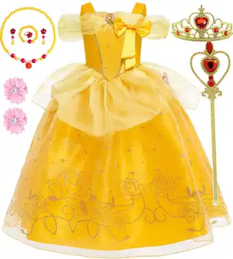 Walmart Princess Dresses for Girls Costume Off Shoulder Beauty Birthday Party Party Cosplay Outfit 4-5 Years offer