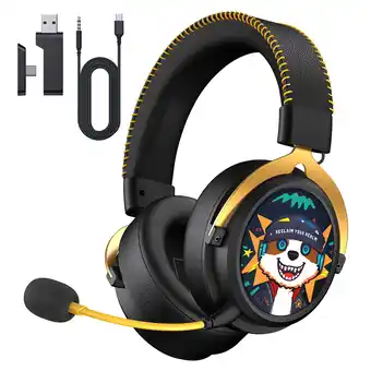 Walmart Wireless Gaming Headset for PS5/PS4, PC, Switch, Mac, UDH 2.4GHz Bluetooth 5.4 Gaming Headphones offer