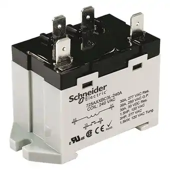 Walmart Schneider Electric Enclosed Power Relay,4 Pin,12VDC,SPST-NO 725AXXSC3ML-12D offer