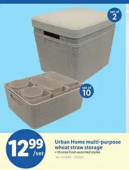 Lidl Urban Home multi-purpose wheat straw storage offer