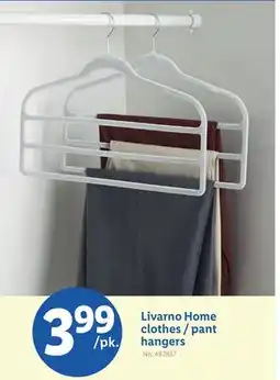 Lidl Livarno Home clothes/pant hangers offer