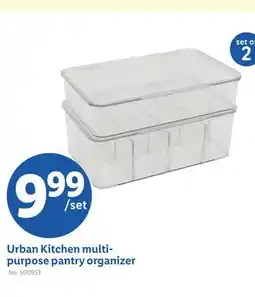 Lidl Urban Kitchen multi-purpose pantry organizer offer