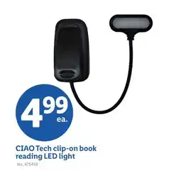 Lidl CIAO Tech clip-on book reading LED light offer