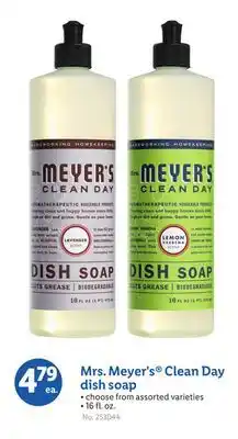 Lidl Mrs. Meyer's Clean Day dish soap offer