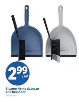 Lidl Livarno Home dustpan and brush set offer