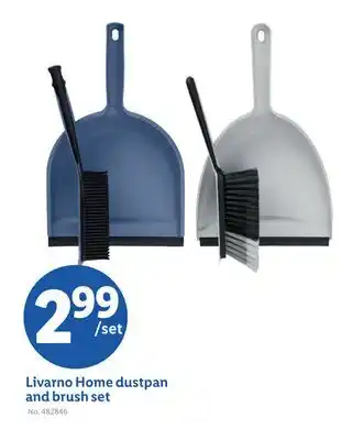 Lidl Livarno Home dustpan and brush set offer