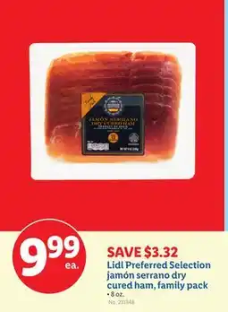 Lidl Lidl Preferred Selection jamón serrano dry cured ham, family pack offer