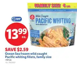 Lidl Ocean Sea frozen wild caught Pacific whiting fillets, family size offer