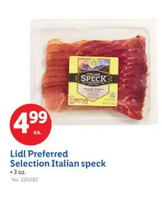 Lidl Lidl Preferred Selection Italian speck offer