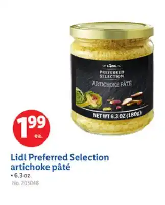 Lidl Lidl Preferred Selection artichoke pâté offer