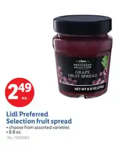 Lidl Lidl Preferred Selection fruit spread offer