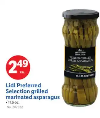 Lidl Lidl Preferred Selection grilled marinated asparagus offer