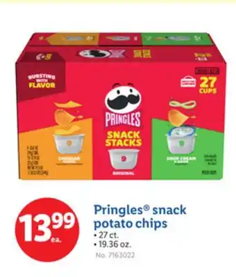 Lidl Pringles snack potato chips offer