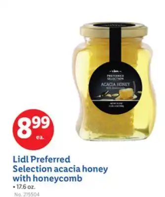 Lidl Lidl Preferred Selection acacia honey with honeycomb offer