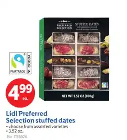 Lidl Lidl Preferred Selection stuffed dates offer