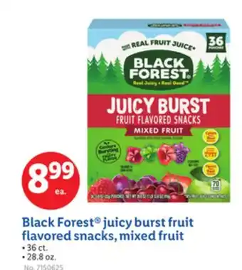 Lidl Black Forest juicy burst fruit flavored snacks, mixed fruit offer