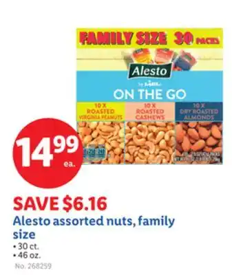 Lidl Alesto assorted nuts, family size offer