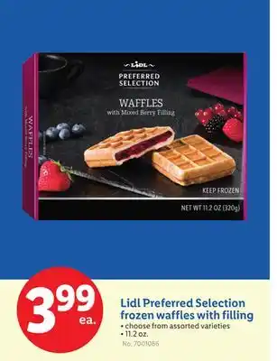 Lidl Lidl Preferred Selection frozen waffles with filling offer