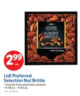 Lidl Lidl Preferred Selection Nut Brittle offer