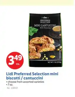 Lidl Lidl Preferred Selection mini biscotti/cantuccini offer