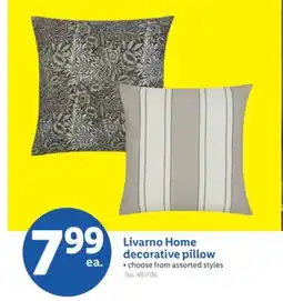 Lidl Livarno Home decorative pillow offer