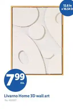 Lidl Livarno Home 3D wall art offer